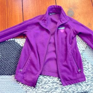 Columbia Girls XXS Fleece Zip Jacket Youth Kids